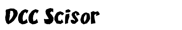 DCC Scisor font preview